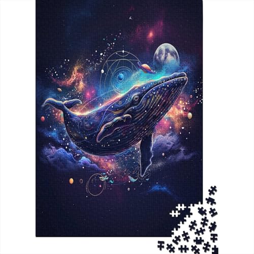 Starry Whale 1000 Pieces Puzzle for Adults 1000 Pieces Puzzle for Adults 1000 Pieces Puzzle Large Puzzles Teenager Educational Game Toy Gift for Wall Decoration 1000pcs (75x50cm) von XIAOZUUWEI