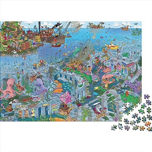 Strandladen Jigsaw Puzzles 300 Pieces for Adults and Kids, Scene Creative Jigsaw Puzzles, Unique Challenge Games 300pcs (40x28cm) von XIAOZUUWEI