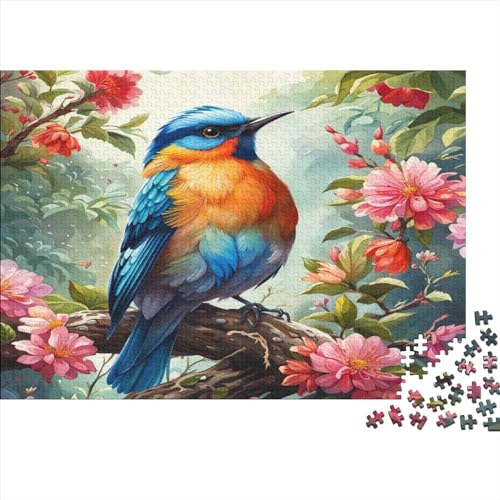 Vogel 1000 Piece Puzzle, Wooden Puzzle, Puzzles for Adults, 1000 Pieces Puzzle for Teenagers & Adults 1000pcs (75x50cm) von XIAOZUUWEI