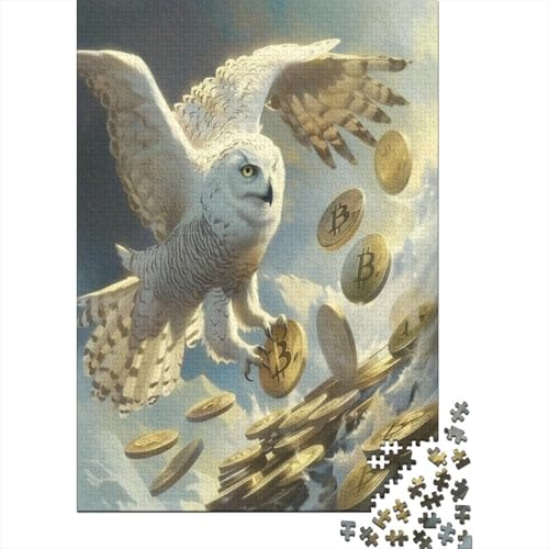 White Owl Puzzles 1000 Pieces Adult Puzzles for Adults Educational Game Challenge Toy 1000 Pieces Puzzles for Adults 1000pcs (75x50cm) von XIAOZUUWEI