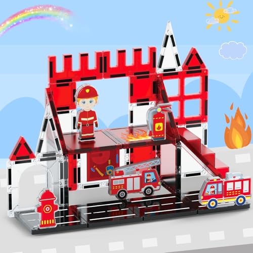 XIAPIA Magnetische Bausteine Magnetic Tiles Feuerwerk Straße Edition, Kinder Magnet Spielzueg ab 3 Jahre, Kinderspielzeug Magnetische Fliesen Geschenk für Geburtstag Kindertag Neujahr (Feuerwerk) XIAPIA Magnetische Bausteine Magnetic Tiles Feuerwerk Straße Edition, Kinder Magnet Spielzueg ab 3 Jahre, Kinderspielzeug Magnetische Fliesen Geschenk für Geburtstag Kindertag Neujahr (Feuerwerk) von XIAPIA