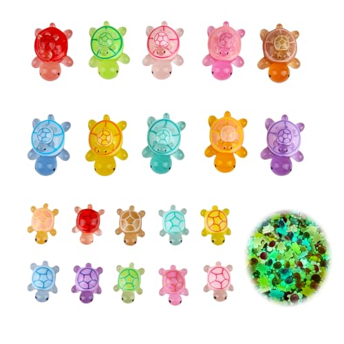 XIAQICA 20 Stück Mini Schildkröten Nachtlicht Schildkröte Leuchtende Kleine Tiere Figuren Harz Turtles Meerestiere für Topfdekoration Garten Landschaft Aquarium und Puppenhaus XIAQICA 20 Stück Mini Schildkröten Nachtlicht Schildkröte Leuchtende Kleine Tiere Figuren Harz Turtles Meerestiere für Topfdekoration Garten Landschaft Aquarium und Puppenhaus von XIAQICA