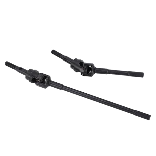 XIASABA 2PCS RC Antriebswelle Aluminiumlegierung Vordere Universal Antriebswelle Upgrade Teile für SCX10 PRO RC Autos Schwarz von XIASABA