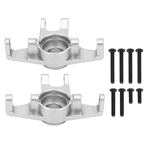 XIASABA 2 Stück Achsträger, Aluminium-Lenkblöcke, Schrauben, ferngesteuertes Auto, anwendbar für 1/7 Metall (Silber) von XIASABA