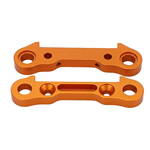 XIASABA 2 Stück RC Vorderarm Festblock Aluminiumlegierung Lenkung Festplatte ZD Racing MX 07 4WD 1/7 RC Auto Orange von XIASABA