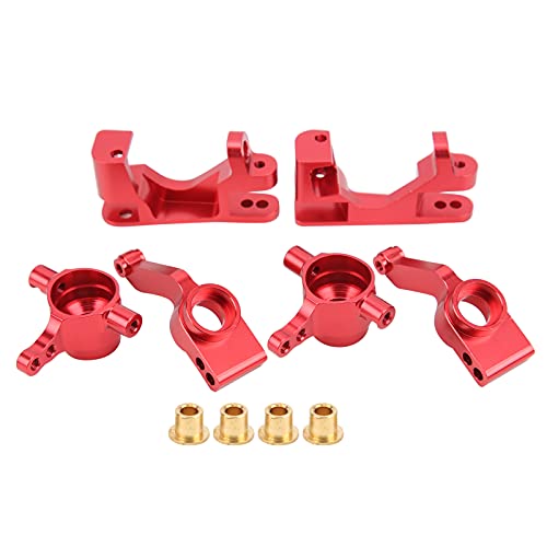 XIASABA ALUMINIUM RC LENKROLLENBLOCKS FÜR SLASH 4X4 TSM 1/10 RC AUTO (Rot) von XIASABA