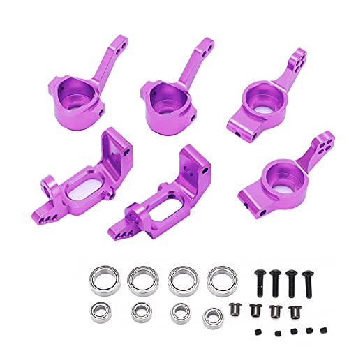 XIASABA Aluminiumlegierung Lenkung Hub Mount Set Einfache Installation HSP 1/10 RC Upgrade Teile Kit (Violett) von XIASABA