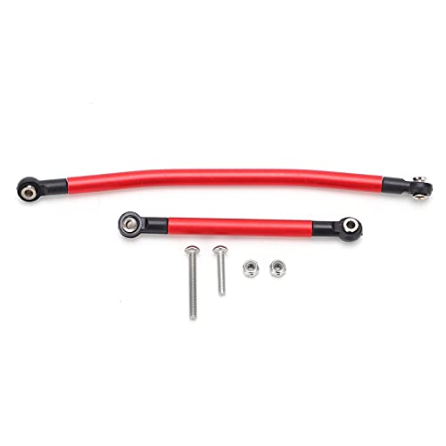 XIASABA Aluminiumlegierung Lenkung Linksverbindung Bong Stange Kit Axial SCX10 90046 90047 RC -Auto (Rot) von XIASABA