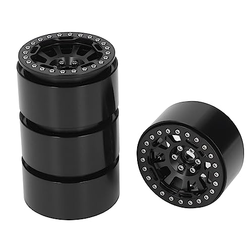 XIASABA Aluminiumlegierung hochwertig 2,2 -Zoll -Rad Rim Hub für Verteidiger Axial SCX10 SCX10 II RC Crawler (Black) von XIASABA