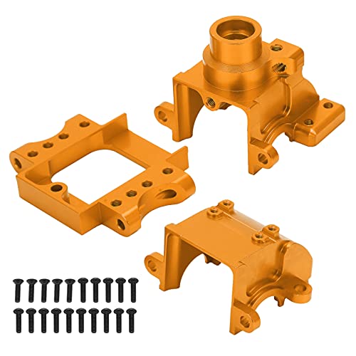 XIASABA Aluminiumlegierung Vorder-/Hinterradgetriebe Upgrade RC Auto HSP 1/10 Simulationsaussehen (Gold) von XIASABA