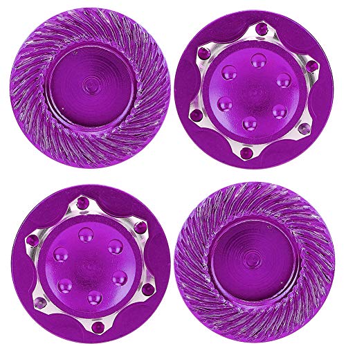 XIASABA Aluminiumlegierungsstaubfestes Randmutter 4PCS -Zubehör für Agama 1/8 RC -Auto (Violett) von XIASABA