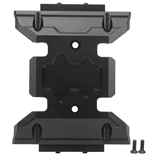 XIASABA Mittelrahmenstrebe, Getriebe-Unterfahrschutz aus Aluminiumlegierung, Upgrade-Teile, passend für Axial SCX10 III AXI03007 RC-Ersatzteile (schwarz) von XIASABA