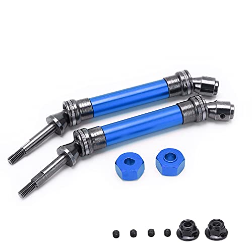 XIASABA Cvd Steel Rear Drive Shaft Assembly for Slash Rustler Vxl 4X4 4Wd 10 Rc Carred (Blau) von XIASABA