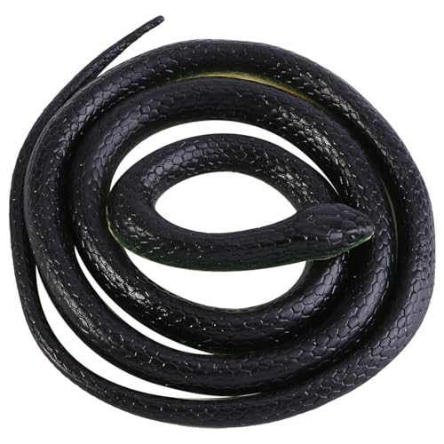 XIASABA Elastische Gummischlange, 1 Stück, 130 cm lang, realistische weiche Gummischlange, lustiger Scherz, Streich, Gummischlangen für den Garten, halten Sie von XIASABA