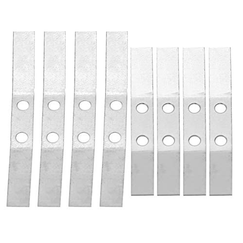 XIASABA Gute Polierleistung, Blattfeder für RC-Autos, 9,0 x 3,0 cm. 0×1. 8-teiliges Stahl-Hinterachsen-Blattfeder-Rc-Auto-Zubehör-Set, passend für Wpl D12 10 Rc-LKW, von XIASABA