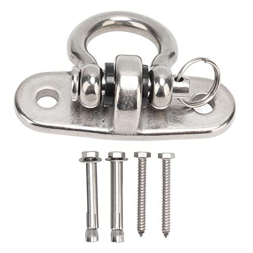 XIASABA Hängematten-Hardware-Set, Schaukelhaken-Set, 13,0 x 10,0 cm. 0×3. Schaukelhaken-Set, 360 Grad drehbar, Robustes 304-Edelstahl-Hängematten-Aufhänger-Set für von XIASABA