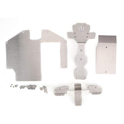 XIASABA Integy Udr Kit Hard 29. 0×21. 0×5. 0 Edelstahl Body Armor Front Chassis Rear Set für 7 Udr Rc Zubehör Edelstahl Rc Car Skid Plate von XIASABA