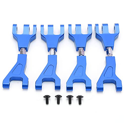 XIASABA Metal Vorder- und hintere untere Suspensionsarme EIN Arme kompatible 4pcs RC Aluminium vorne/hintere obere Schwung Arme Hängebangrümpfe für rotes Xbe xte sc 1/10 LKW (Blau) von XIASABA