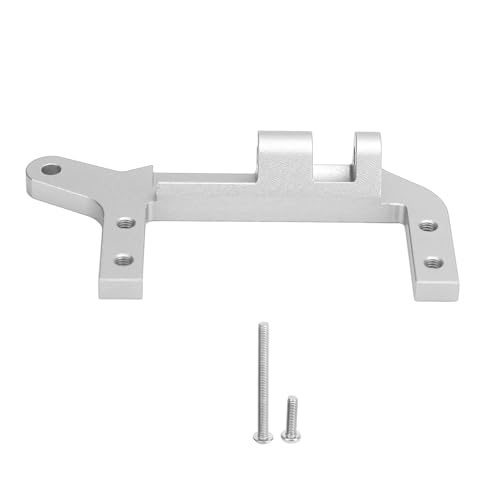 XIASABA RC-Achsen-Servohalterung aus Aluminiumlegierung, viergliedriger Metall-Servohalter für 1/10 ferngesteuerte Crawler (Silber) von XIASABA