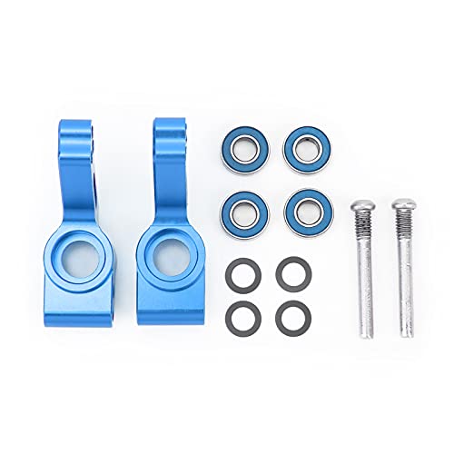 XIASABA RC Aluminiumlegierung Hub -Hub -Hub -Hub -Trage mit Lagern für Traxxas Slash 2WD 1/10 RC -Auto -Upgrade -Teile (Blau) von XIASABA