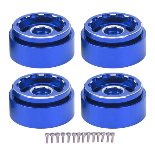 XIASABA RC Car Beadlock Wheels Felgen Aluminiumlegierung 1,0 -Zoll - Felgen 1/18 RC -Autos (Blue) von XIASABA