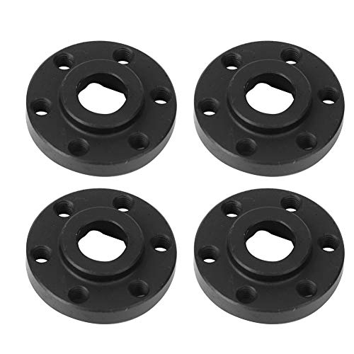 XIASABA RC Car Whex Hex Hubs Adapter Black SCX10 Crawler 1,9 Zoll 2,2 -Zoll -Rad Cool Look Legierung 4pcs (8mm) von XIASABA