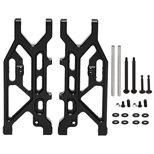 XIASABA RC Heck unterer Schwung Arm professionell Metall Heck unteren Suspension Arm Hochschockdämpfung geeignet für arrma 1/7 1/8 RC -Auto geeignet (Schwarz) von XIASABA