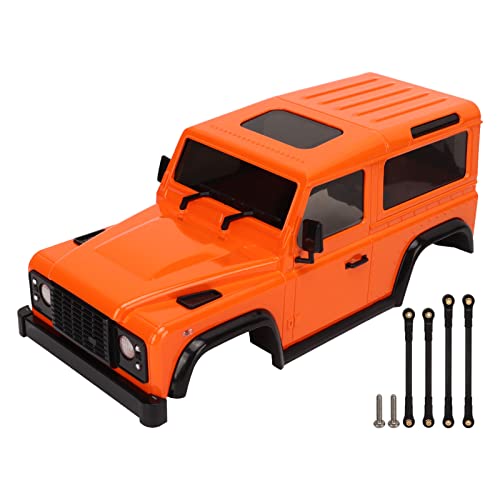 XIASABA RC-Karosserie-Pleuelstange, 144 mm Radstand, RC-Karosserie-Ersatzteile, 1/16 1/24 Kletterauto (Orange) von XIASABA