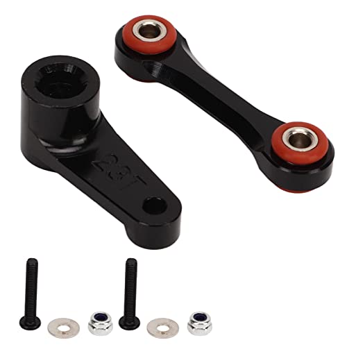 XIASABA RC Servo Hörner Set Aluminiumlegierung einfach austauschbar 23T RC Servo Horns Lenksgetriebe für arrma 1/7 1/8 (Black) von XIASABA