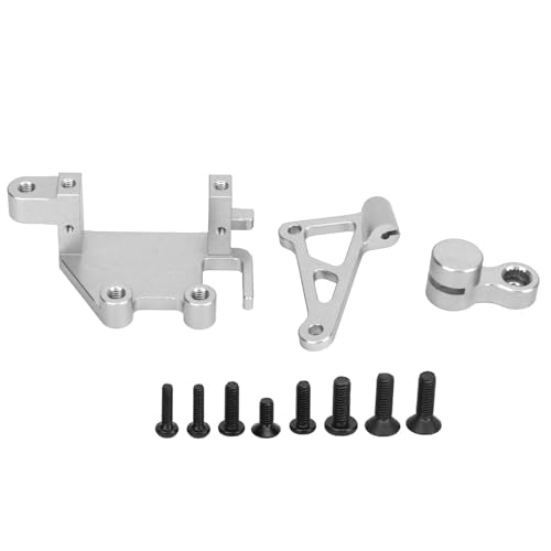 XIASABA Rc Servo Halterung Arm Set Professionelle Ersatz Lenkgetriebe Halterung Arm Set Für Losi Promoto Mx Motorrad Silber (Silber) von XIASABA