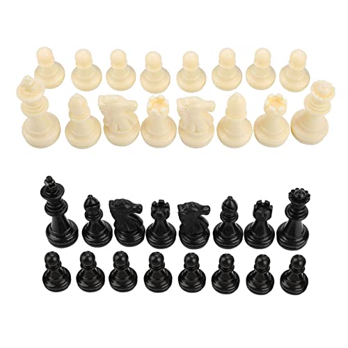 XIASABA Schachfiguren aus magnetischem Kunststoff, Schachfigur-Set, nur 32 Stück, Kunststoff, magnetisch, Internationale Schachfiguren, Unterhaltungswerkzeug für Spaß von XIASABA