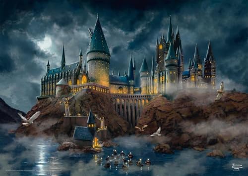 Schmidt Spiele Thomas Kinkade, Wizarding World, Harry Potter, Hogwarts Castle, 1000 Piece Puzzle von XIAXIAJIA