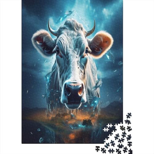 Kuh Puzzle 1000 Teile Puzzle Für Erwachsene Und Kinder Ab 14 Jahren,Puzzlespiel Erwachsenen Puzzlespiel Puzzel 1000pcs (75x50cm) von XIDNALETY