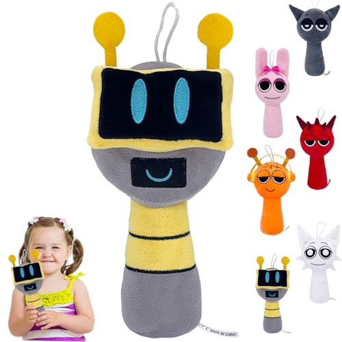 XIEXIESHER Sprunki Plush, 20 cm/7.87 inch Sprunki Kuscheltier, Sprunki Funbot Plush, Sprunki Plushies für Jungen Mädchen and sprunki Fans Geburtstag Geschenk, Geschenke für Klassenkameraden von XIEXIESHER