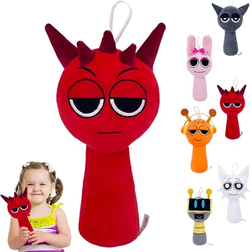 XIEXIESHER Sprunki Plush, 20 cm/7.87 inch Sprunki Kuscheltier, Sprunki Raddy Plush, Sprunki Plushies für Jungen Mädchen and sprunki Fans Geburtstag Geschenk, Geschenke für Klassenkameraden von XIEXIESHER