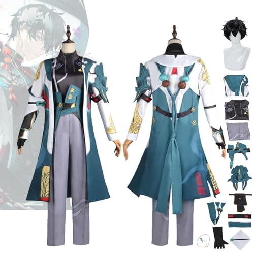 XIEXIEUS Honkai Star Rail Cosplay Dan Heng Cosplay Kostüm Outfit Dan Heng Anime Uniform Full Set Halloween Karneval Kostüm Uniform Anzug von XIEXIEUS