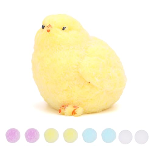 Taba Squishy Küken, Ultraweich, Quetschspielzeug mit Plüschball Süß Chick Taba Squishy Toys Entspannendes Tier-Zappelspielzeug für Kinder Teenager Erwachsene von XIHIRCD