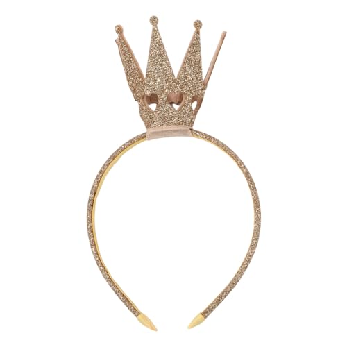 Kronen Stirnband der Herzkönigin, Glitzernde Goldene Krone Goldenes Kronen Stirnband Winzige Goldene Kronen für Frauen Glänzendes Kronen Stirnband für Mädchen Masken Tiara von XIHIRCD