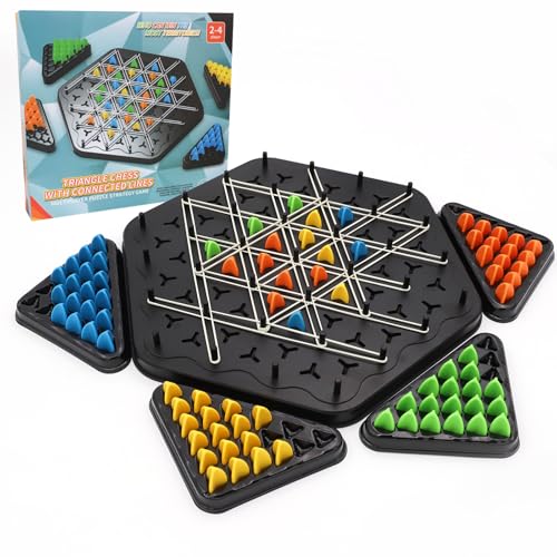 Triggle Rubber Band Game, Trigger Juego de Mesa Gomas, Juegos De Clavijas Triangulares, Juego De Triángulo De Cadena, Juegos de Mesa Niños 8 Años,Juegos de Mesa,para Niños y Adultos von XIMKONTER