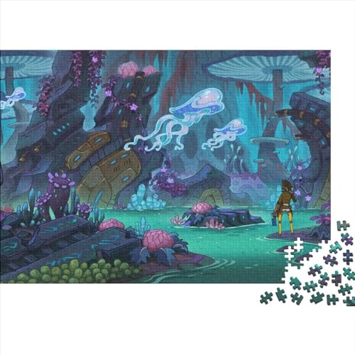 Kunst Malerei Holzpuzzle 500 Teile Geschenke Für Frauen, Karikatur Männer,Holzpuzzle Erwachsene 500pcs (52x38cm) von XINCHENMM