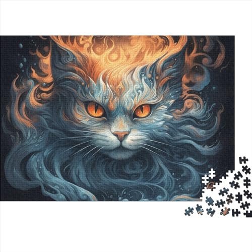 Niedliche Katze Holz 300 Teile Puzzles Haustiere Puzzles Für Erwachsene Lernspiel Herausforderung Spielzeug 300 Teile Holzpuzzles Für Erwachsene 300pcs (40x28cm) von XINCHENMM