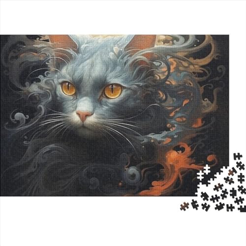 Niedliche Katze Holzpuzzle Erwachsene, Haustiere Magische Holzpuzzle Für Erwachsene Wooden Puzzle Erwachsene 1000pcs (75x50cm) von XINCHENMM