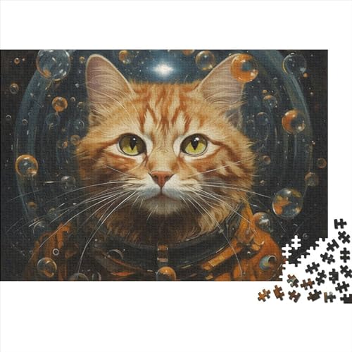 Niedliche Katze Puzzle 500 Teile Klassische Puzzle Erwachsene Haustiere Puzzle DIY Kit Holzspielzeug Einzigartiges Geschenk Moderne Wohnkultur 500pcs (52x38cm) von XINCHENMM