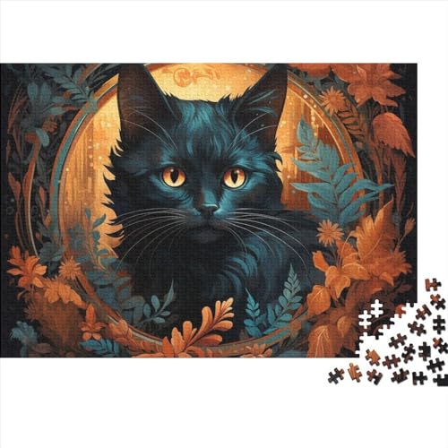 Niedliche Katze Puzzle 500 Teile Klassische Puzzle Erwachsene Haustiere Puzzle DIY Kit Holzspielzeug Einzigartiges Geschenk Moderne Wohnkultur 500pcs (52x38cm) von XINCHENMM