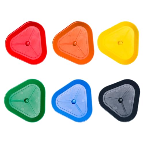 XINGBEI 6PCS Plastikspielkartenhalter Helfer Triangular Shape Rack Kartenhalter Für Senioren Kinder Erwachsene Einfache Verwendung Einfach von XINGBEI