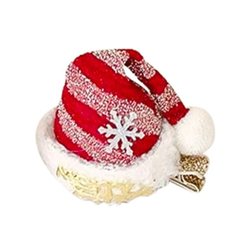 XINGLIDA Haarnadel, Weihnachtsmützenform, Stirnband, Kopfbedeckung, Haarreif für Weihnachten, Kopfschmuck, Kostümparty, Zubehör (A#) von XINGLIDA