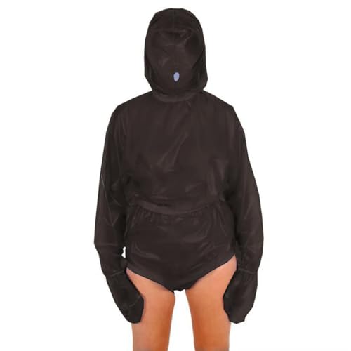 XINLIANYI Maskierter Damen-Body mit Kapuze, PVC, Reißverschluss hinten, Kunststoff, elastisch, Nachtclub, Cosplay, Kostüm, anpassbar XINLIANYI Maskierter Damen-Body mit Kapuze, PVC, Reißverschluss hinten, Kunststoff, elastisch, Nachtclub, Cosplay, Kostüm, anpassbar von XINLIANYI