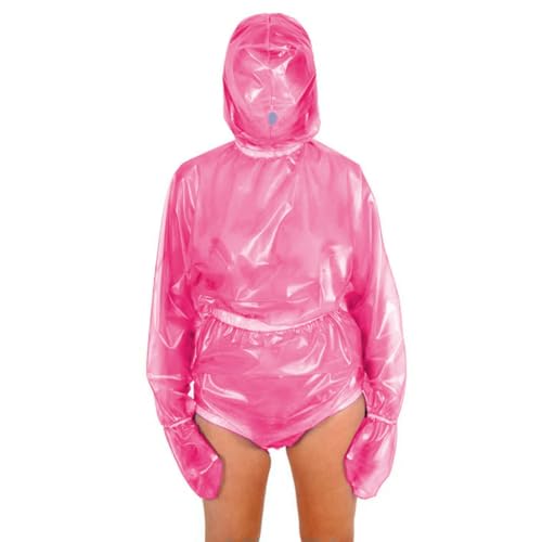 XINLIANYI Maskierter Damen-Body mit Kapuze, PVC, Reißverschluss hinten, Kunststoff, elastisch, Nachtclub, Cosplay, Kostüm, anpassbar XINLIANYI Maskierter Damen-Body mit Kapuze, PVC, Reißverschluss hinten, Kunststoff, elastisch, Nachtclub, Cosplay, Kostüm, anpassbar von XINLIANYI