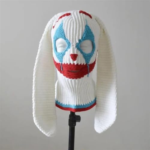 XINTAOSM Verrückter Hut, Hut Requisiten, Hut Halloween-Mütze for Damen und Herren, for Erwachsene, Teufelsclown, Beanie, handgefertigt, Gesichtsbedeckung(A1) von XINTAOSM