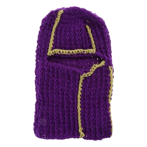 XINTAOSM Verrückter Hut, Hut Requisiten, Hut Teufelshorn Kleiner Teufel Hut Halloween Lustige Kapuzenmütze Maske Halloween Party Hut(Purple light hat,Adult 57 59cm) von XINTAOSM